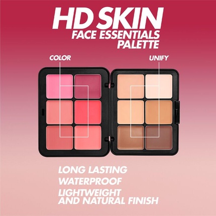 Палитра HD Skin Face Essentials с хайлайтерами Medium Harmony 2 от for Women Face Cheek Make Up For Ever — фото 2