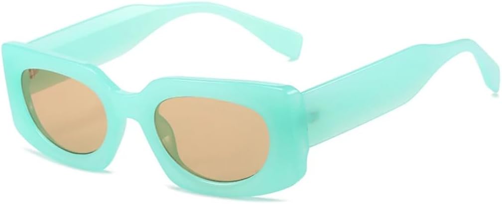 

Солнцезащитные очки для мужчин и женщин - защита UV400 - прозрачные линзы с градиентом цвета "морской океан" для занятий спортом на открытом воздухе и вождения DSVIGF, Green Champagne