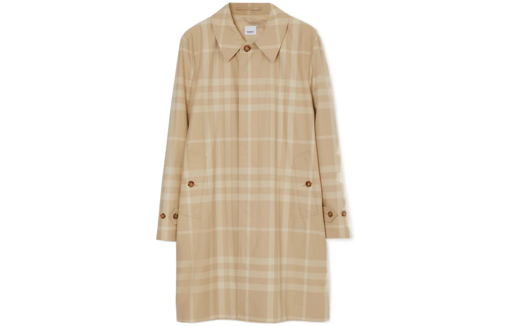 

Burberry Хлопковое длинное пальто, Soft Tawny