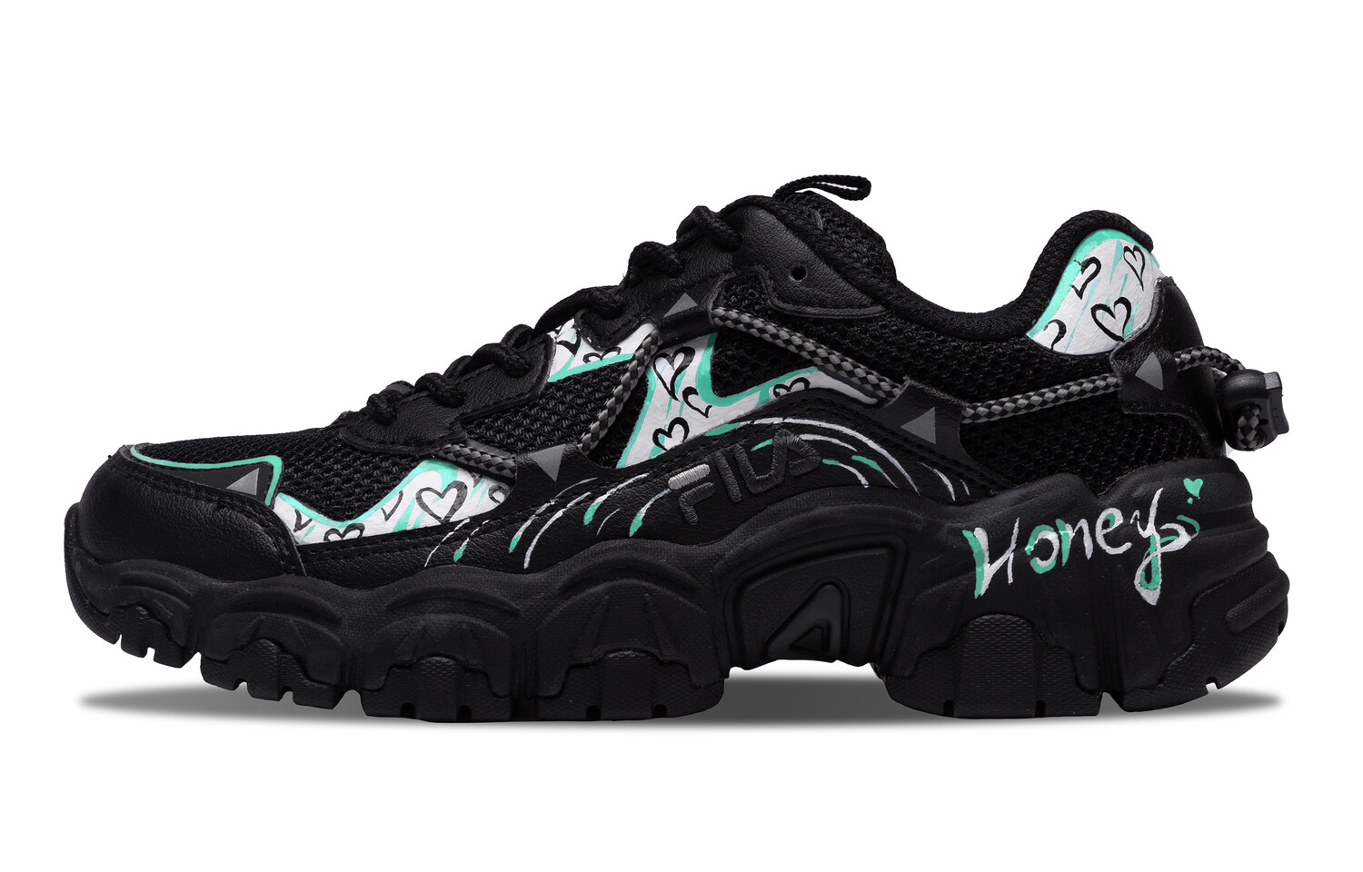 

Кроссовки FILA Cat Claw Lifestyle Shoes Unisex Low-top Black/green, черный