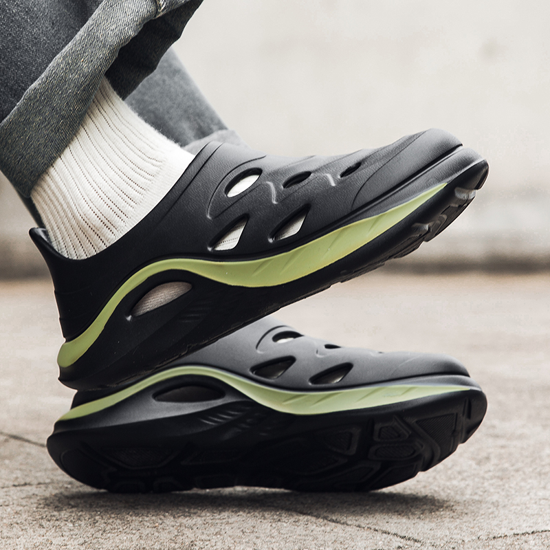 CariteSport Клоги мужские черно-зеленые, цвет Black Green — фото 4