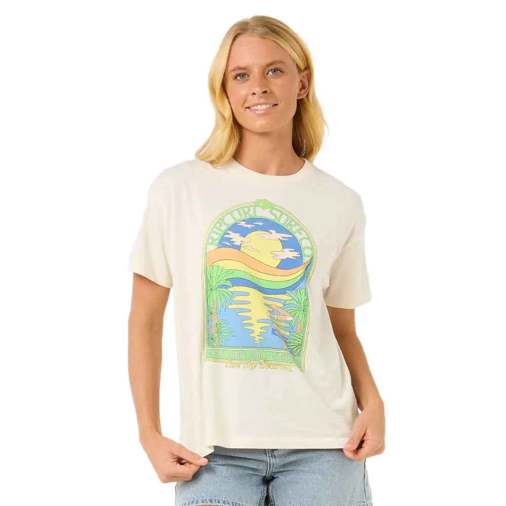 

Футболка с коротким рукавом Rip Curl Sun & Sea Relaxed, бежевый