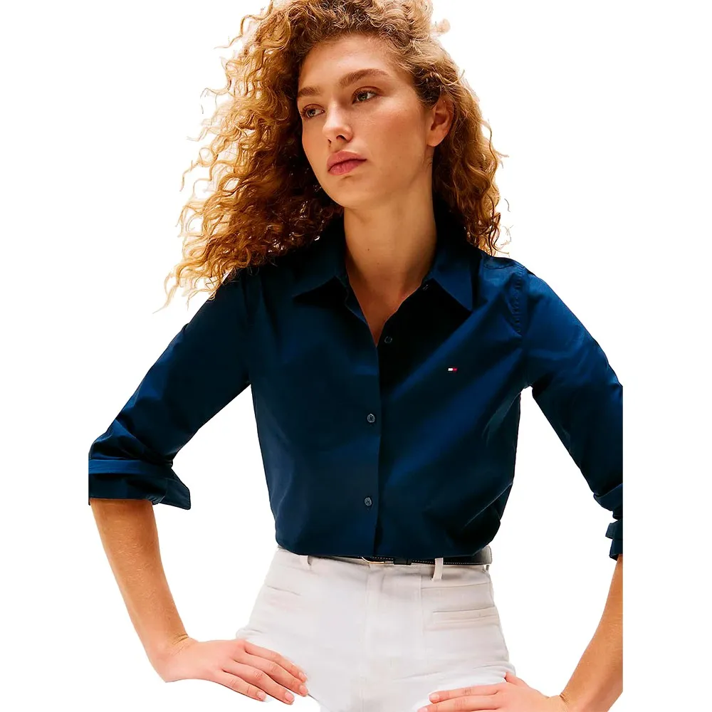 Рубашка с длинным рукавом Tommy Hilfiger WW0WW43577, синий — фото 4