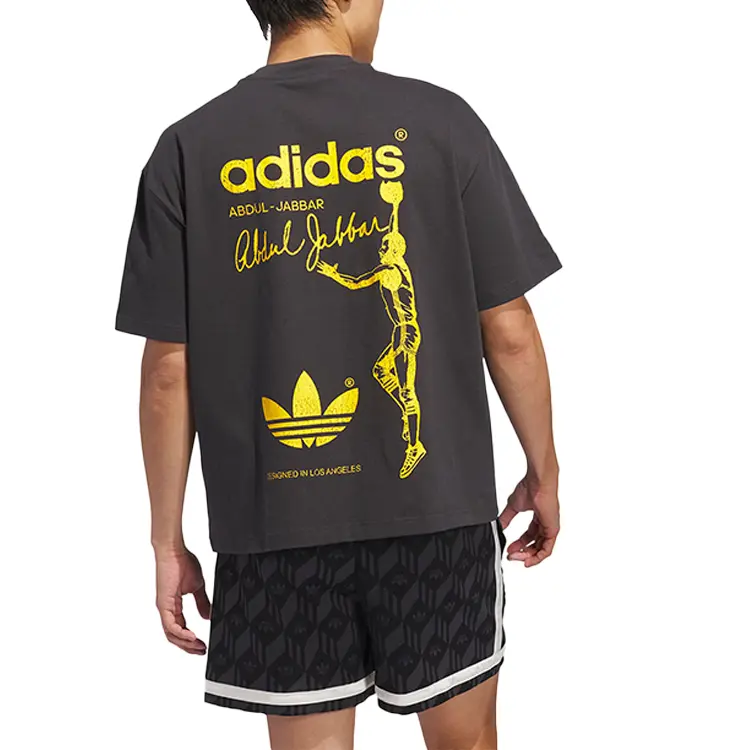 Adidas Originals Футболка JABBAR SS25 KAREEM SKYHOOK Unisex Carbon Black — фото 4