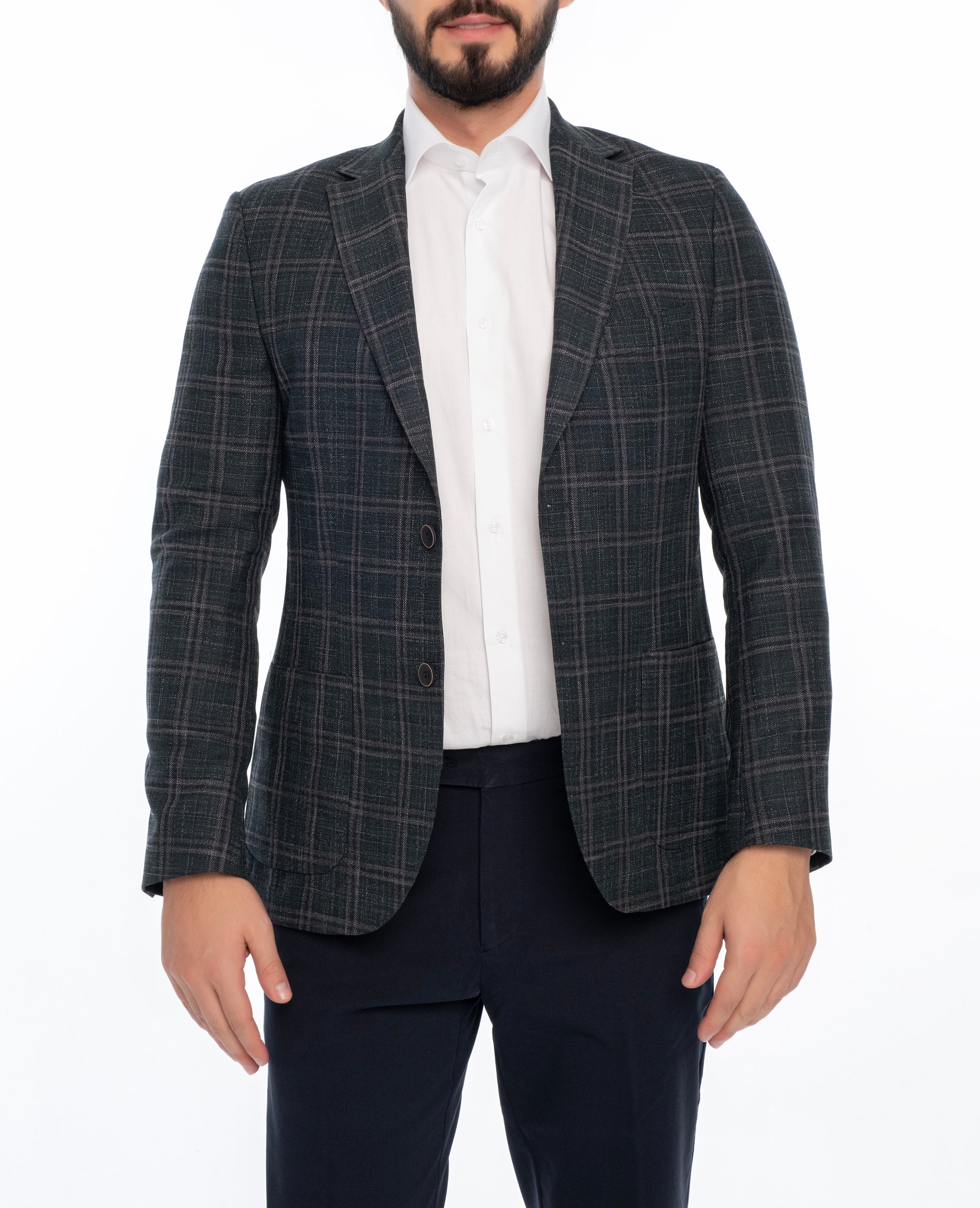 

СПОРТИВНОЕ ПАЛЬТО MONROE REGULAR FIT В КЛЕТКУ Vella Pais, зеленый