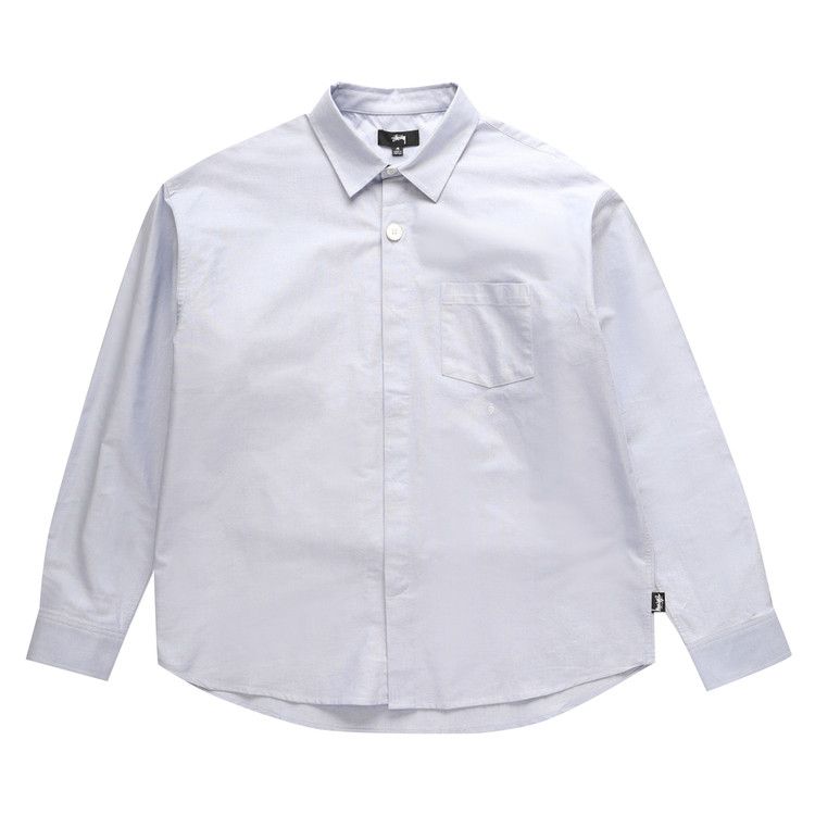 

Рубашка Stussy Big Button Oxford Shirt, Light Blue