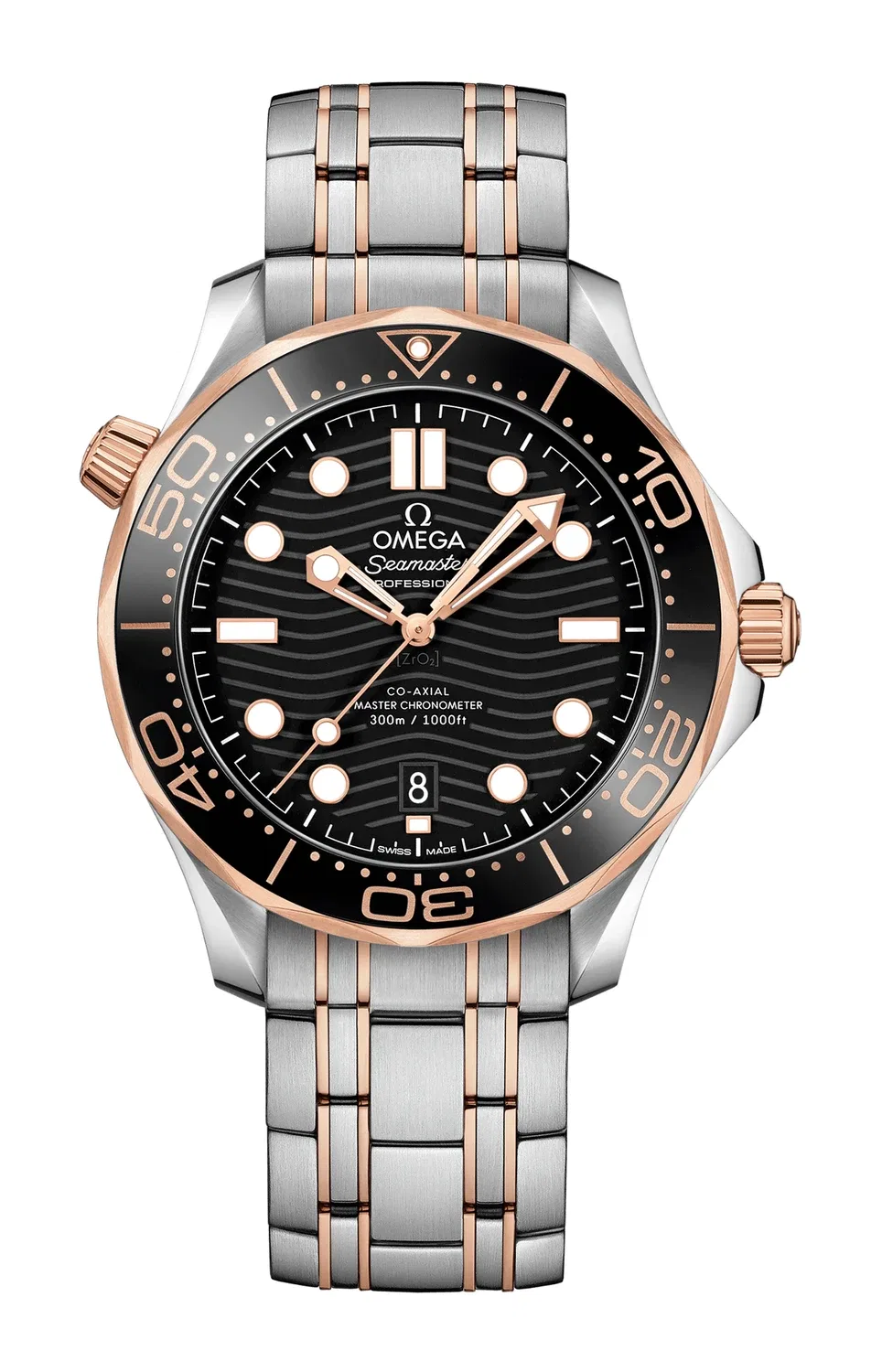 SEAMASTER DIVER 300M OMEGA CO-AXIAL MASTER CHRONOMETER 42 ММ - 210.20.42.20.01.001, черный