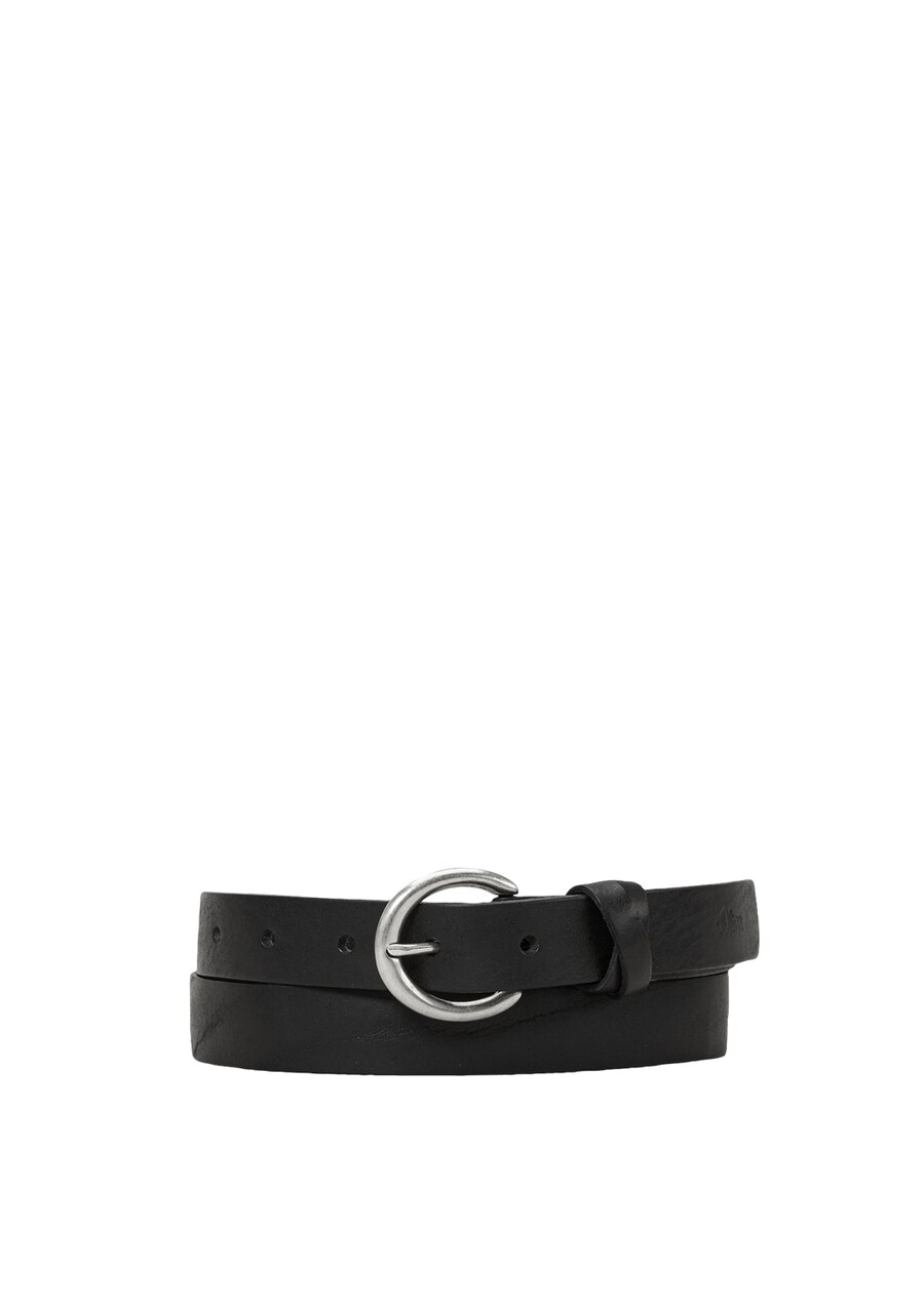 

Кожаный ремень s.Oliver Belt, черный
