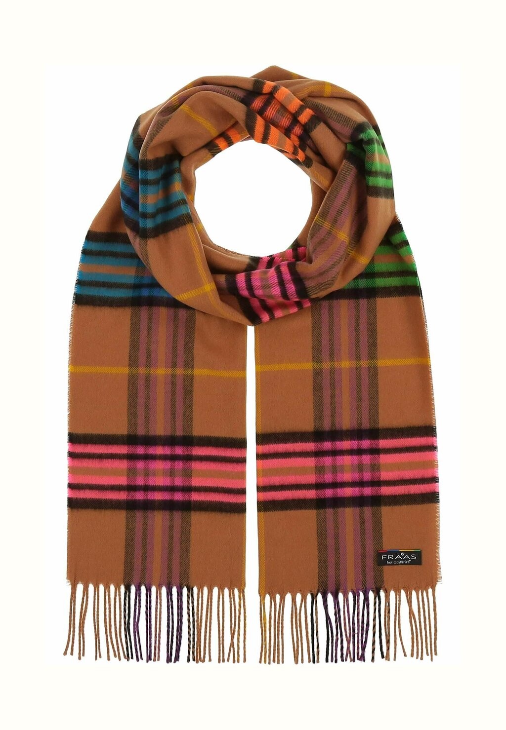 

Шарф PLAID CASHMINK, MADE IN GERMANY FRAAS, коричневый