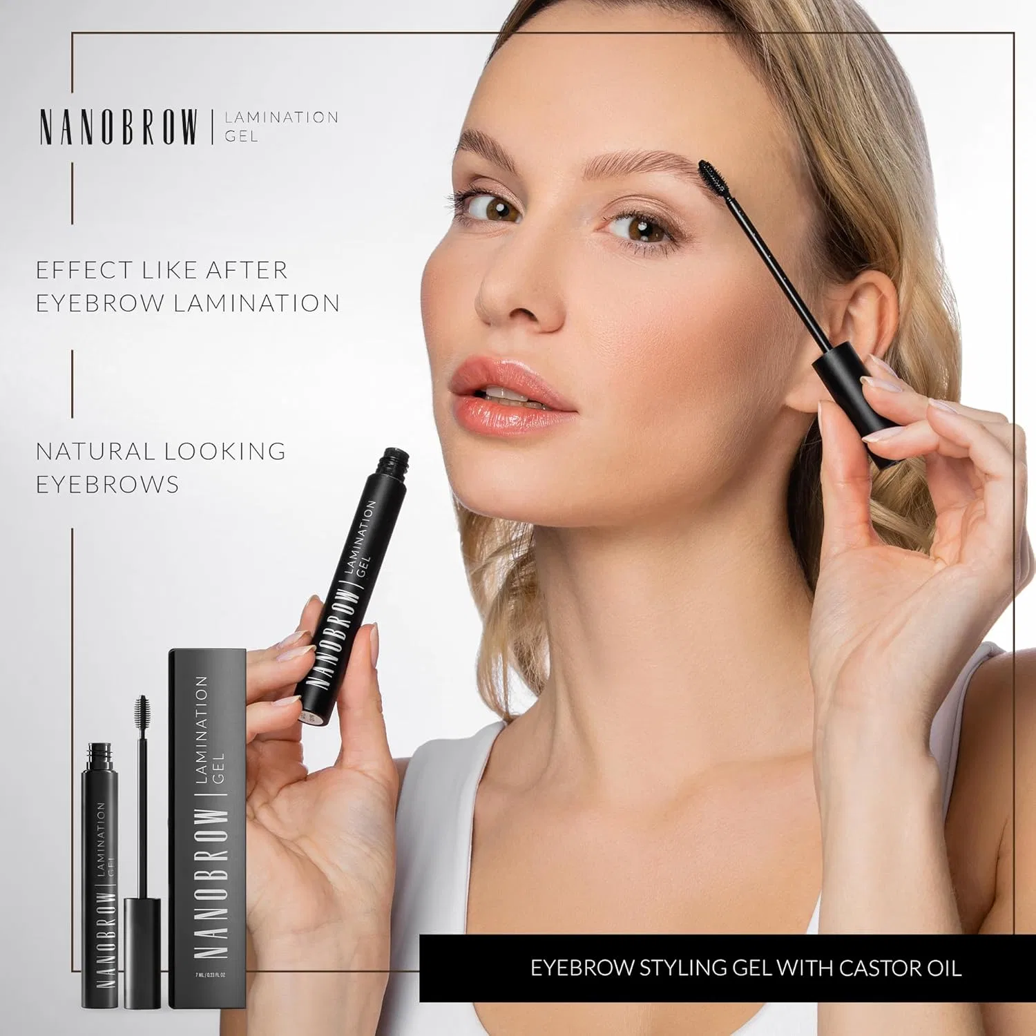 Прозрачный гель для ламинирования бровей Nanobrow Lamination Gel Nanobrow, Transparent — фото 2