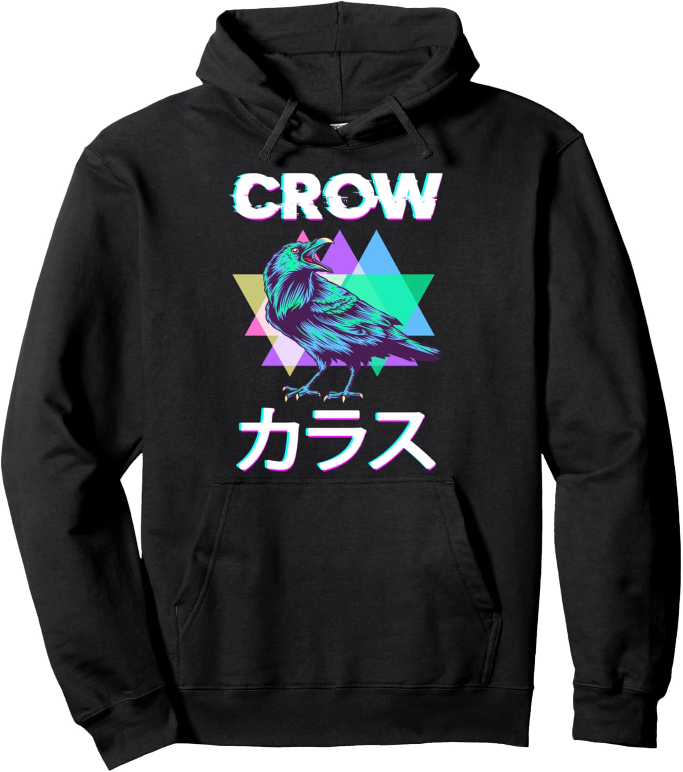 

Худи Raven Kanji в стиле Vaporwave Raven Crow Birdwatcher Birdwear, черный