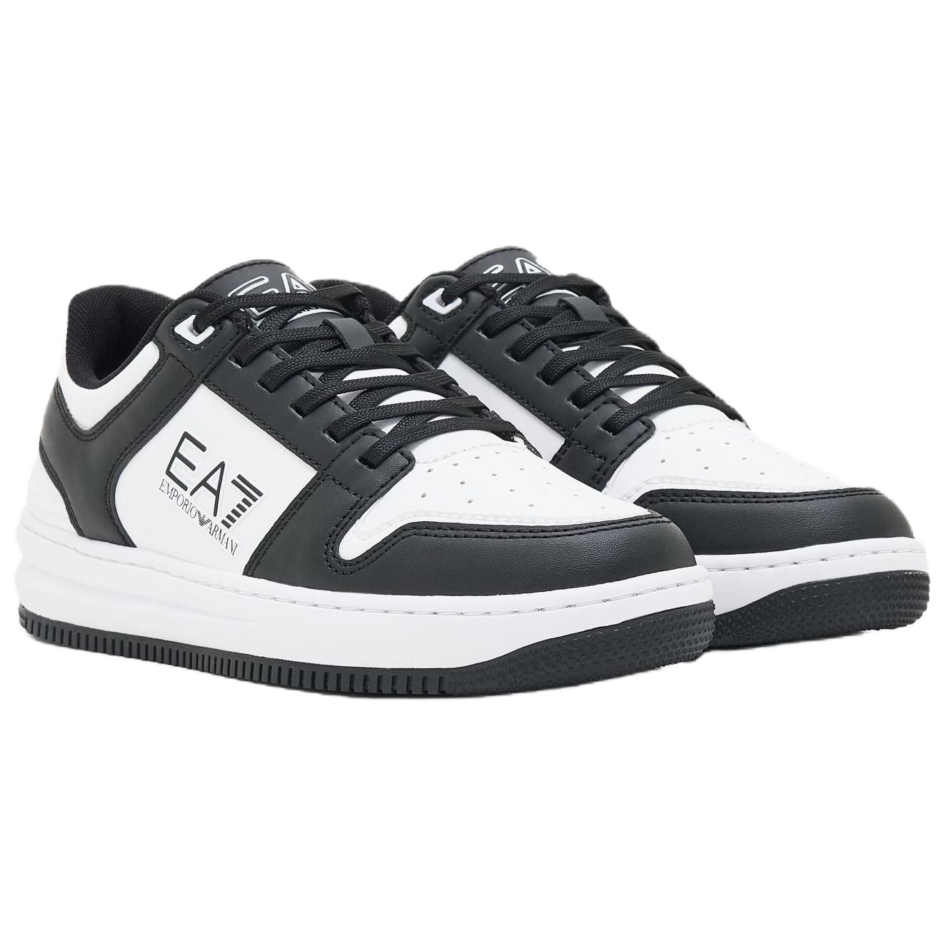 EMPORIO ARMANI EA7 Slasher Low top Skateboard Shoes Unisex черный белый — фото 4