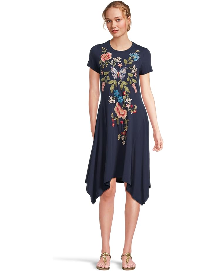 

Платье Johnny Was Handkerchief Knit Dress - Nicolette, цвет Blue Night