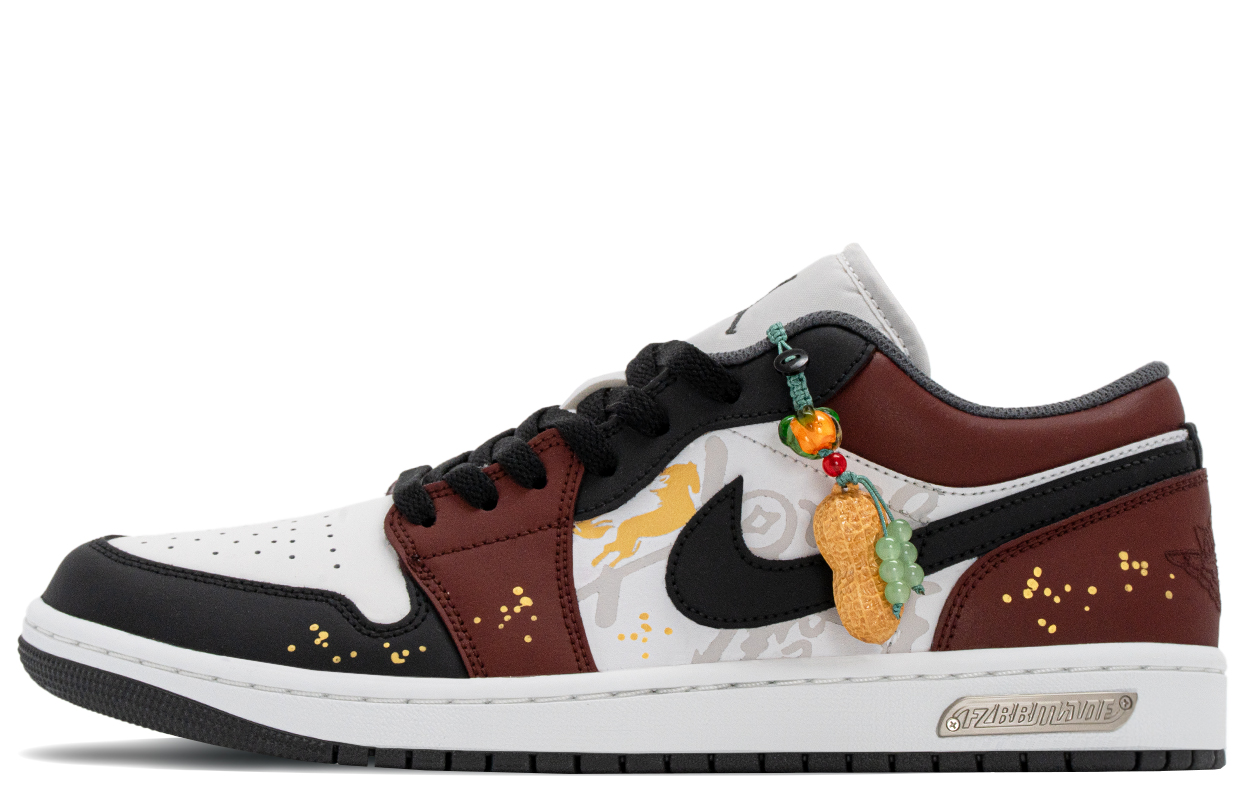 

Jordan Air 1 Good Things Will Happen Износостойкие низкие баскетбольные кроссовки в винтажном стиле для мужчин черный красный белый