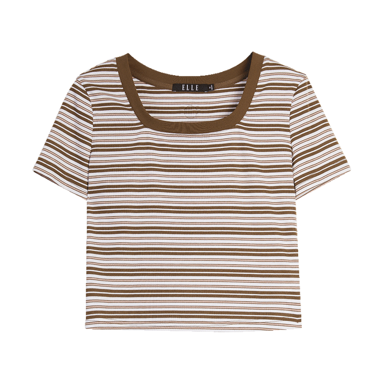 

ELLE Футболка Women's Coffee с квадратным вырезом, прямая, умеренного кроя