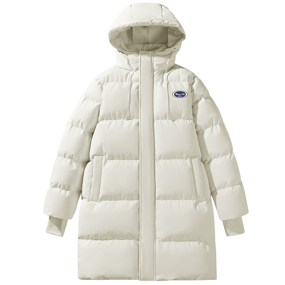 

Пуховик Unisex Hooded Thickened Others WARRIOR, экрю