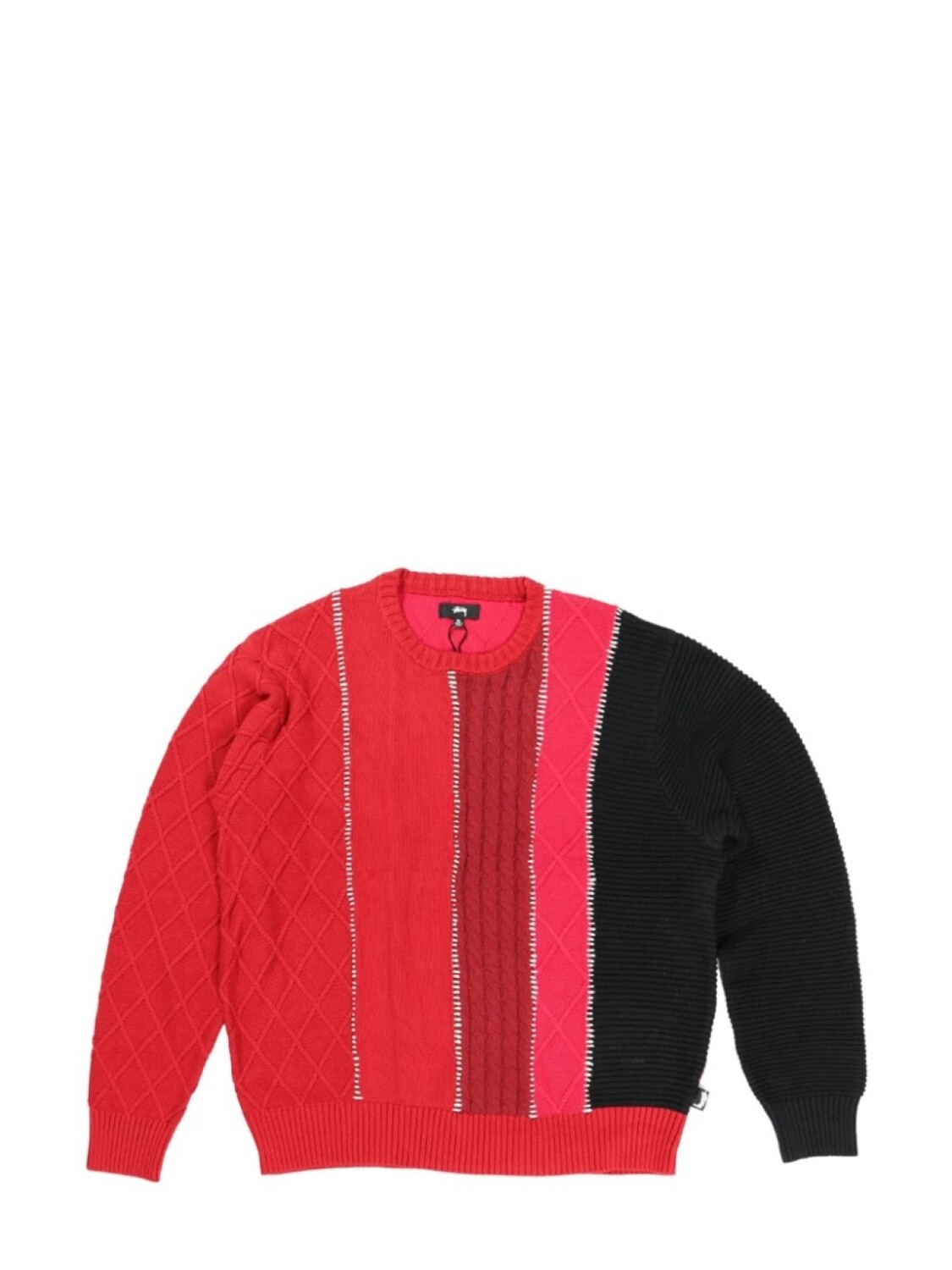 

Stüssy лоскутный джемпер с розами, розовый