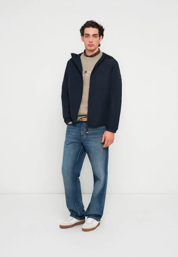 Куртка с капюшоном и застежкой-молнией в тон, межсезонная куртка. Tommy Hilfiger, Desert Sky — фото 2