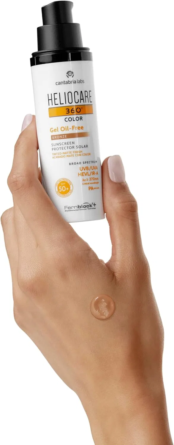 Солнцезащитный гель Heliocare 360 Gel Color Oil Free SPF50 Bronze, 50 мл — фото 4