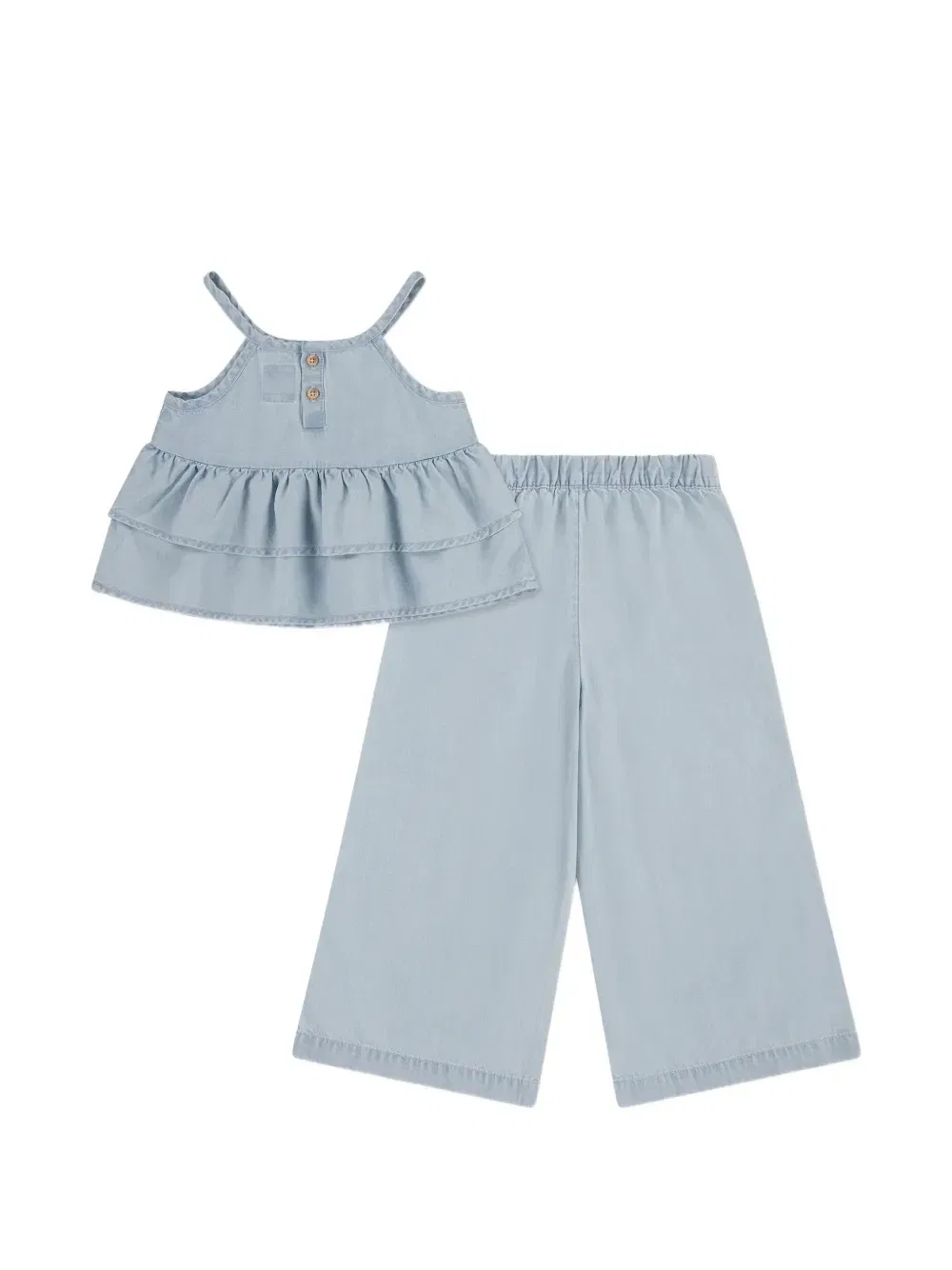 Брюки широкого кроя с оборками Levi's kids, синий
