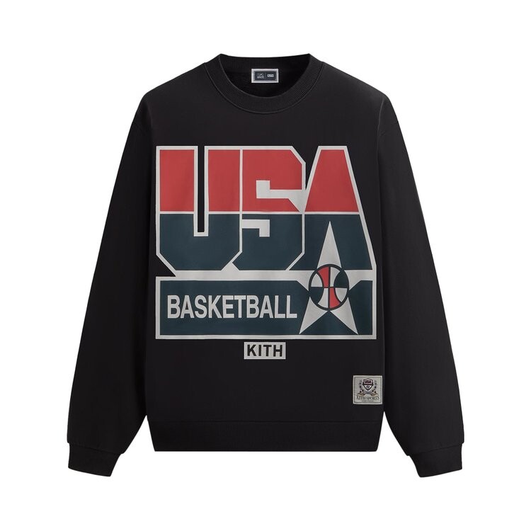 

Толстовка Kith For USA Basketball Legend Vintage Nelson Crewneck, черный