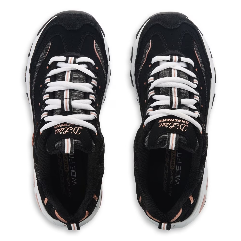 Кроссовки D'Lites от Skechers, black/rosegold — фото 4