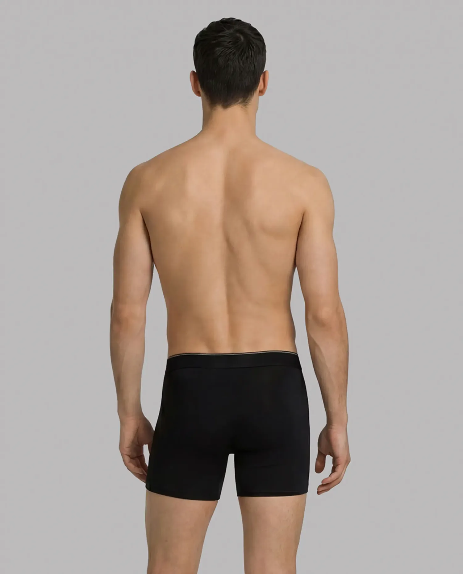 Упаковка из 3 длинных боксеров Calvin Klein, черный — фото 3