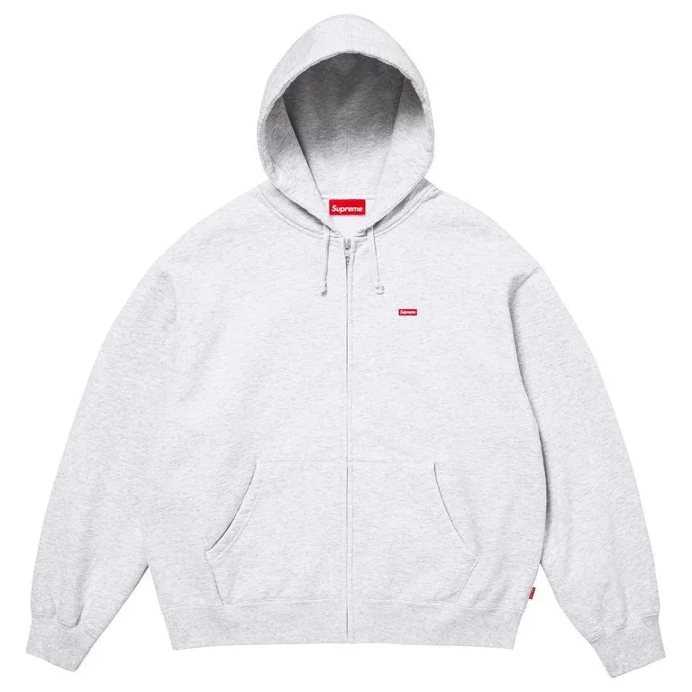 Толстовка на молнии с капюшоном Small Box, унисекс, SS26 WEEK6 Supreme, Gray
