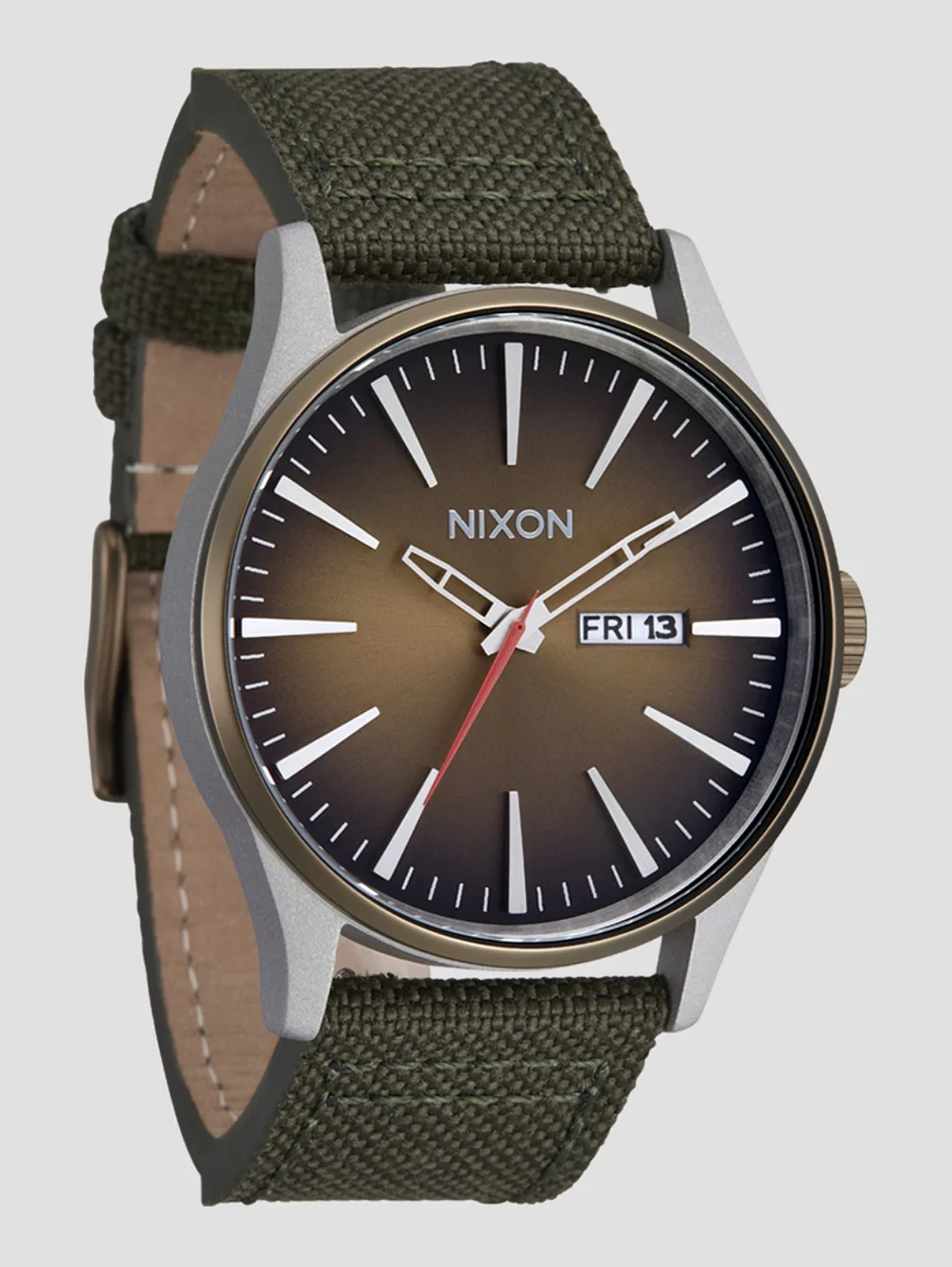 

Часы Sentry из нейлона Nixon, серебряный