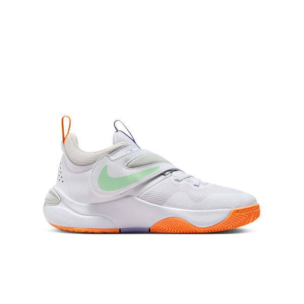 Кроссовки team hustle d11 'white total orange' Nike, белый — фото 2