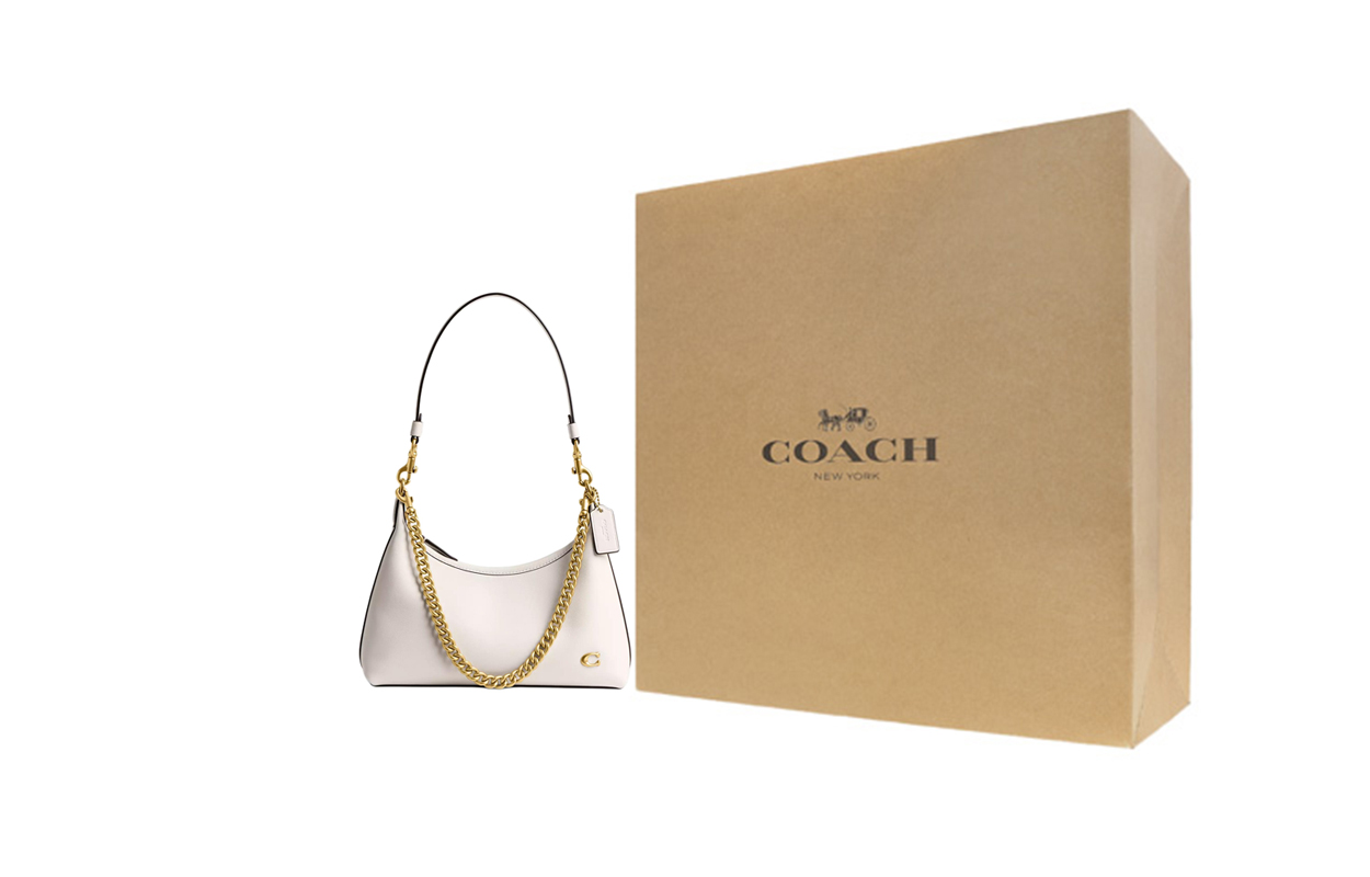 

COACH Женская сумка через плечо из кожи Джульетта среднего размера Мел