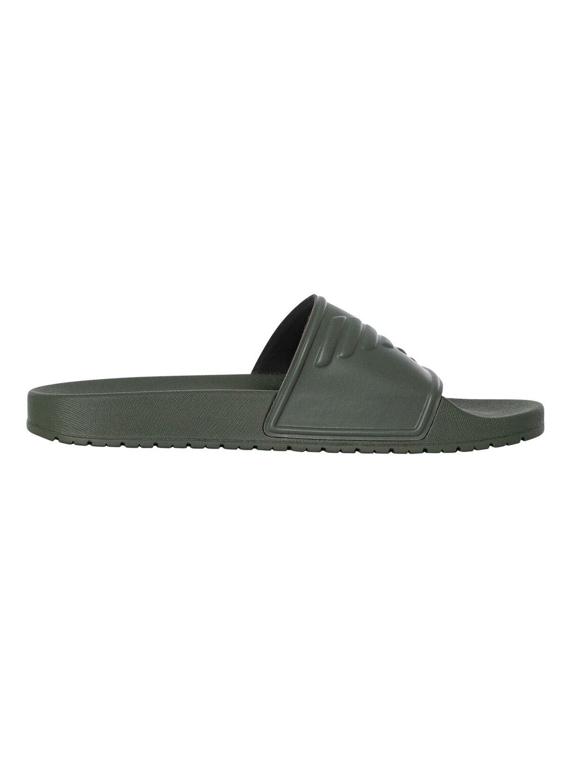 Шлепанцы Emporio Armani однотонные, зеленый