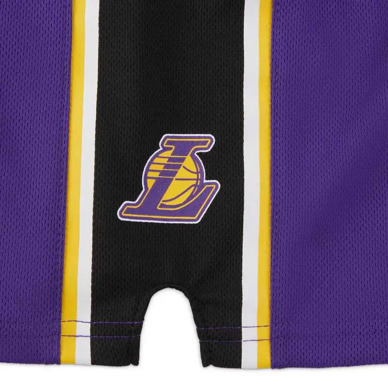 Jordan Шорты Kids' Ting Purple/Los Angeles Lakers — фото 3