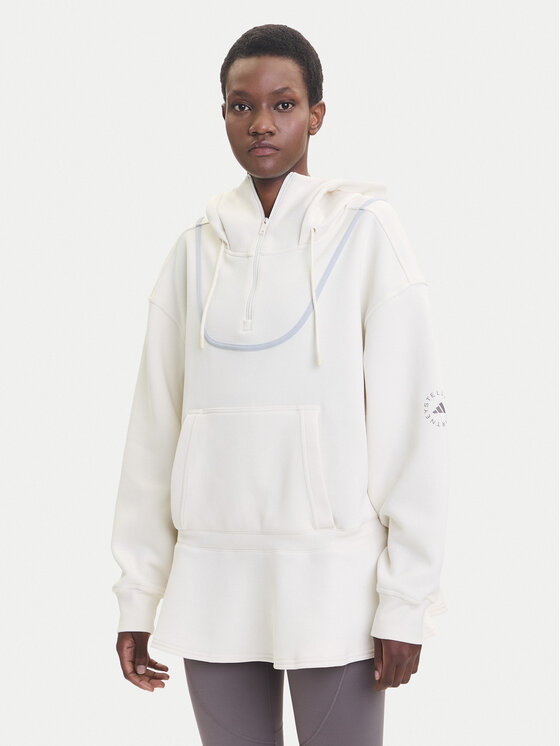 

Свитшот loose fit Peplum JX9108 Adidas By Stella Mccartney, бежевый