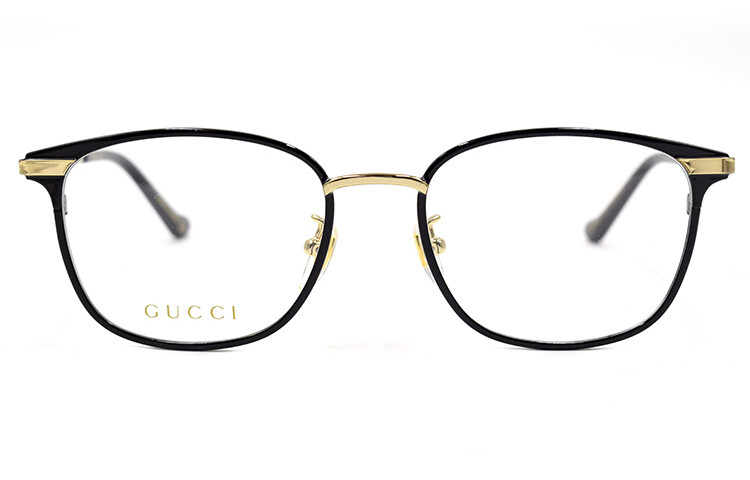 

Оправа мужская Gucci тонкая Wayfarer, черный / золотой