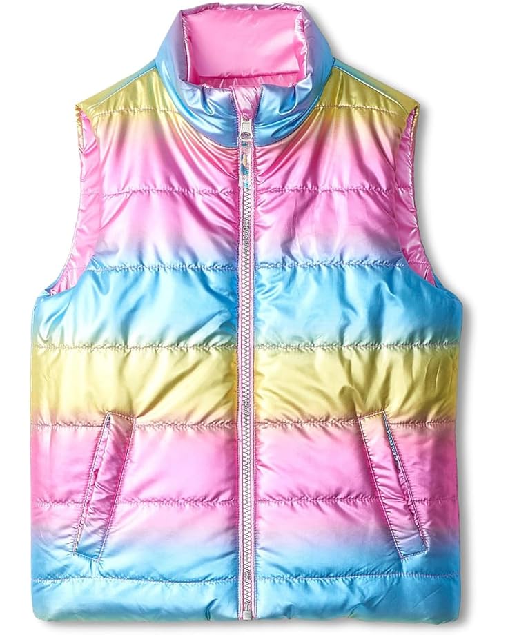 

Утепленный жилет Hatley Kids Rainbow Shine Reversible Quilted Vest, розовый