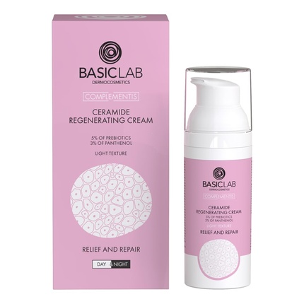 

Крем BasicLab Ceramide Regenerating Day and Night 50ml for Women and Men - Moisturizes and Soothes