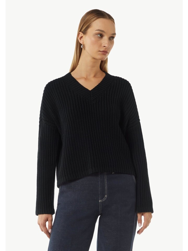 

Пуловер comma CI Strickpullover langarm, черный