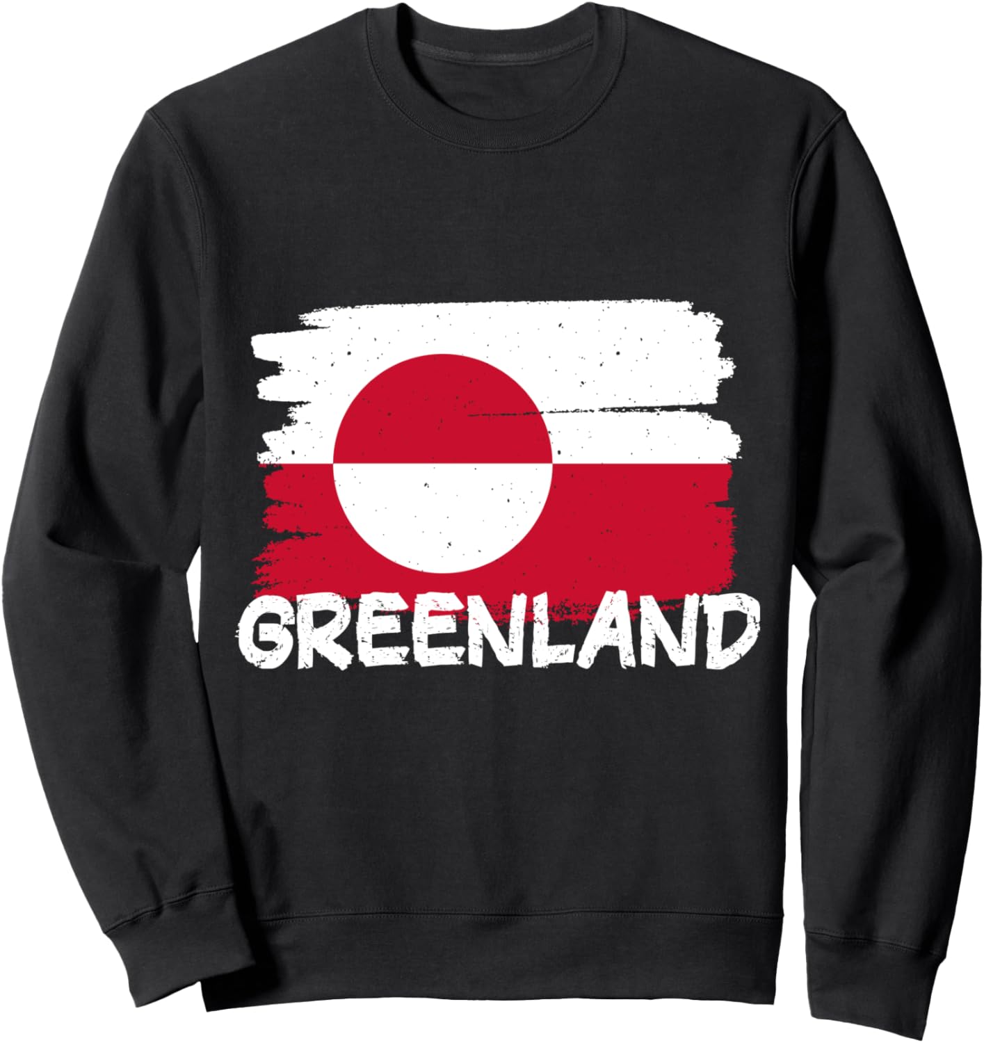 

Классная толстовка с флагом Гренландии Greenland Flag, черный