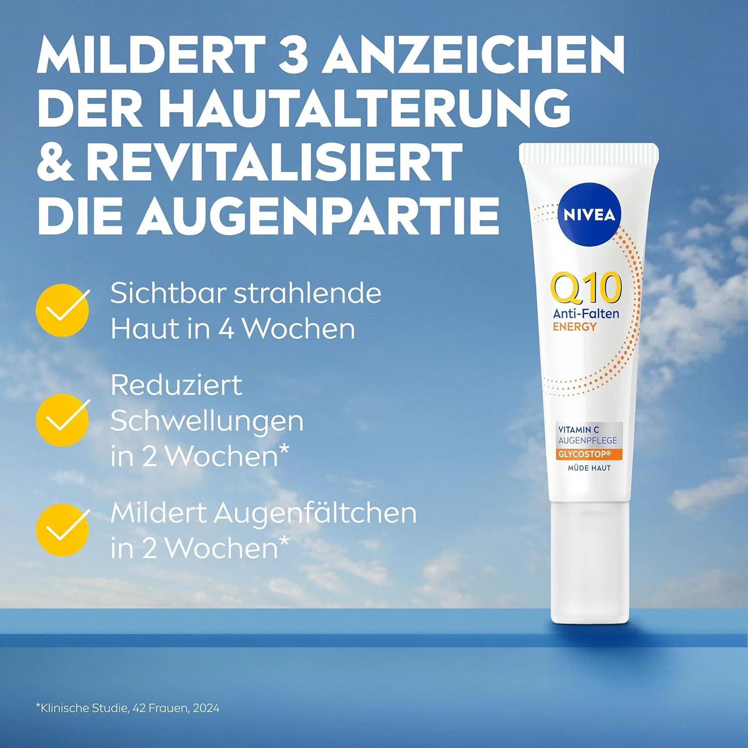 Антивозрастной крем для век NIVEA Q10 с витаминами C и E Nivea — фото 2