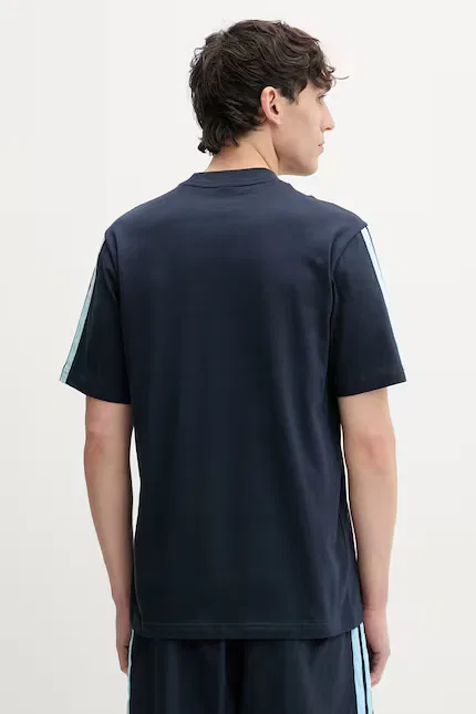 Футболка хлопковая męski bawełniany Adidas, синий — фото 3