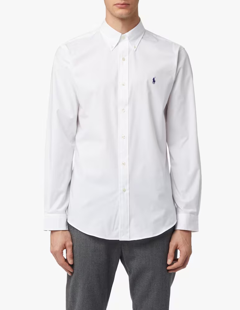 

Спортивная рубашка из бистряка Polo Ralph Lauren, белый