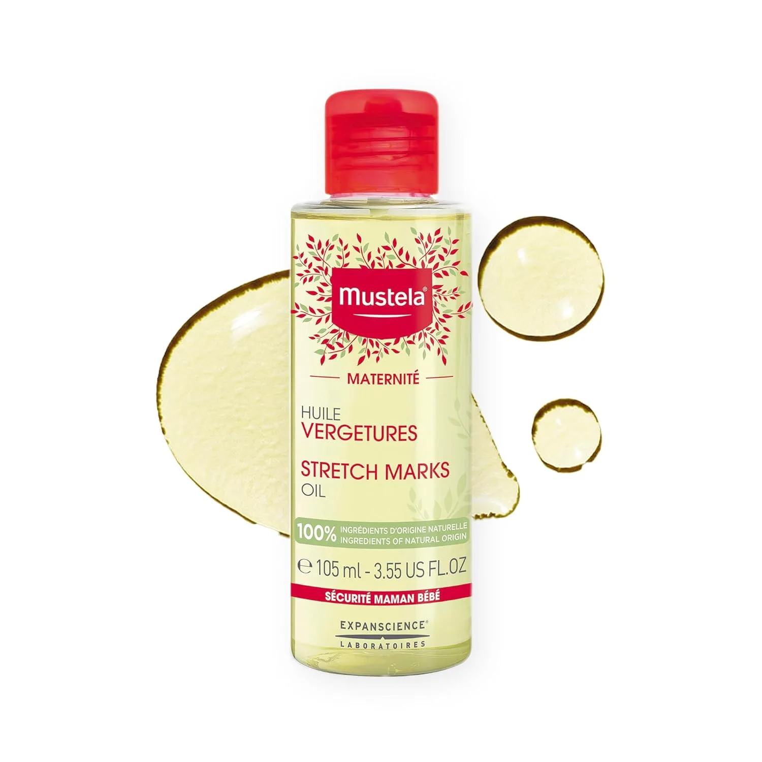 Набор Mustela Maternity от растяжек - натуральный уход для беременных - крем от растяжек и масло для живота - EWG Verified, без отдушки - набор 2 предмета — фото 2