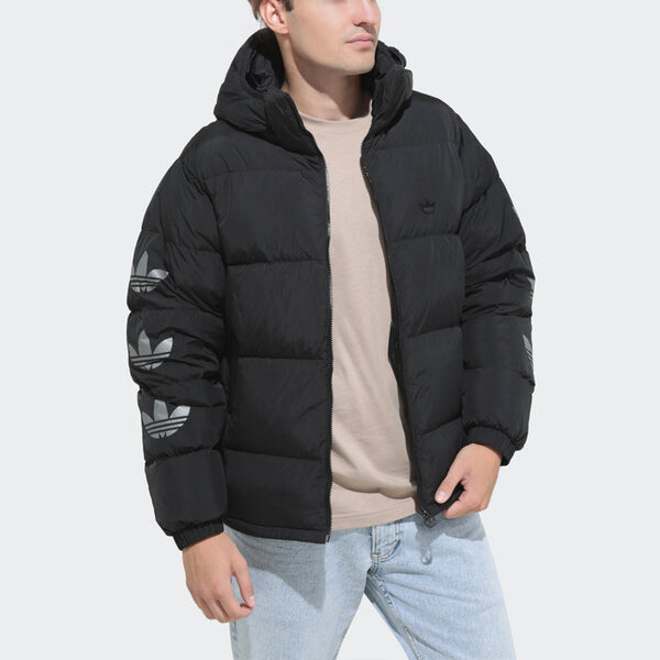 Пуховик adidas originals Stay Warm Athleisure Casual Sports Down Jacket Black, черный — фото 3