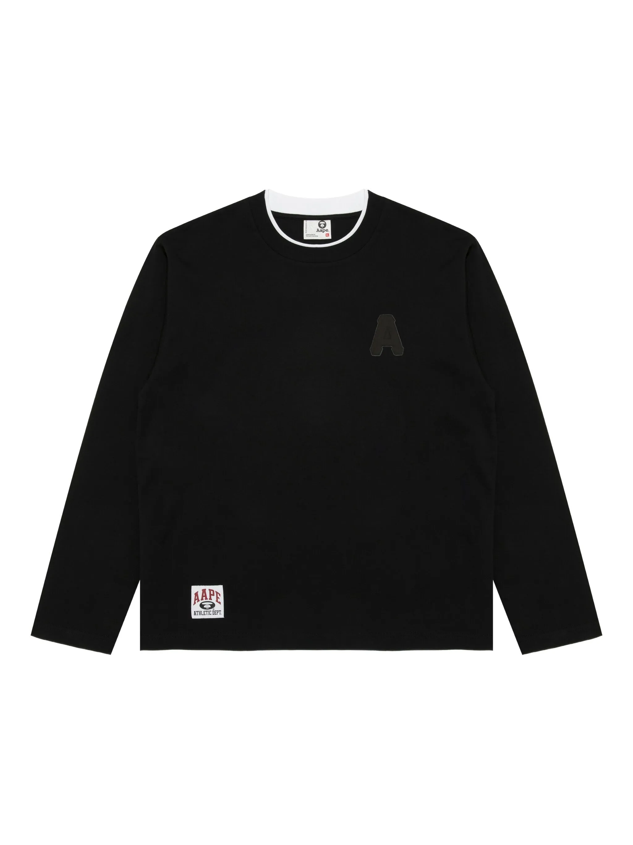 

Футболка с длинными рукавами Aape By A Bathing Ape, черный