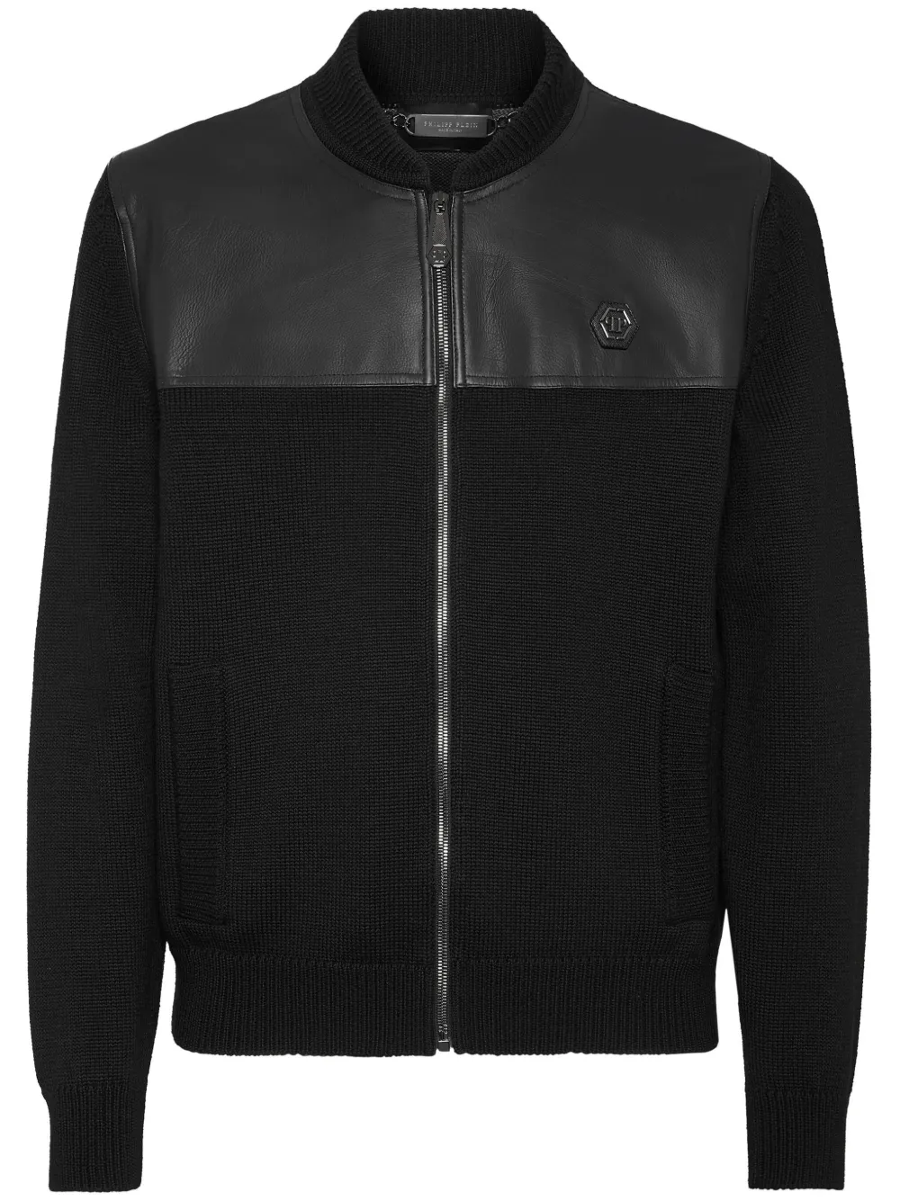 

Бомбер с декором Skull Philipp Plein, черный