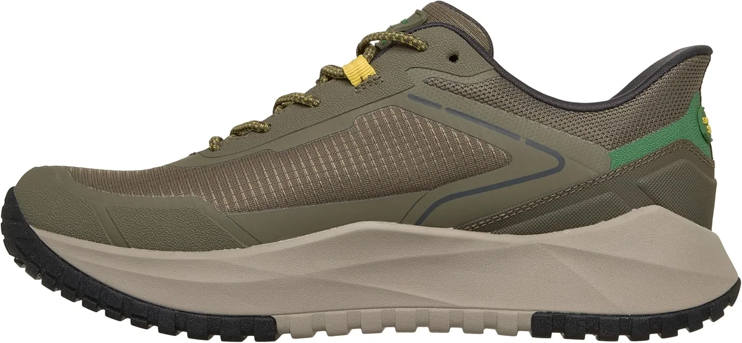 Мужские водонепроницаемые спортивные кроссовки Skechers John Deere из рипстопа с эластичным ремешком и резиновой подошвой Goodyear, Green — фото 2