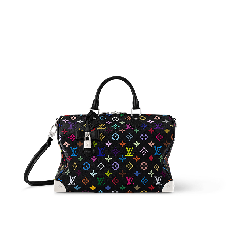 

LOUIS VUITTON Сумка X Takashi Murakami Speedy Soft 30 черная разноцветная