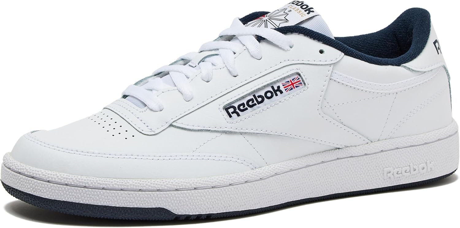 

Мужские кроссовки Reebok Club C 85, повседневная спортивная обувь белого цвета для мужчин, белый/синий