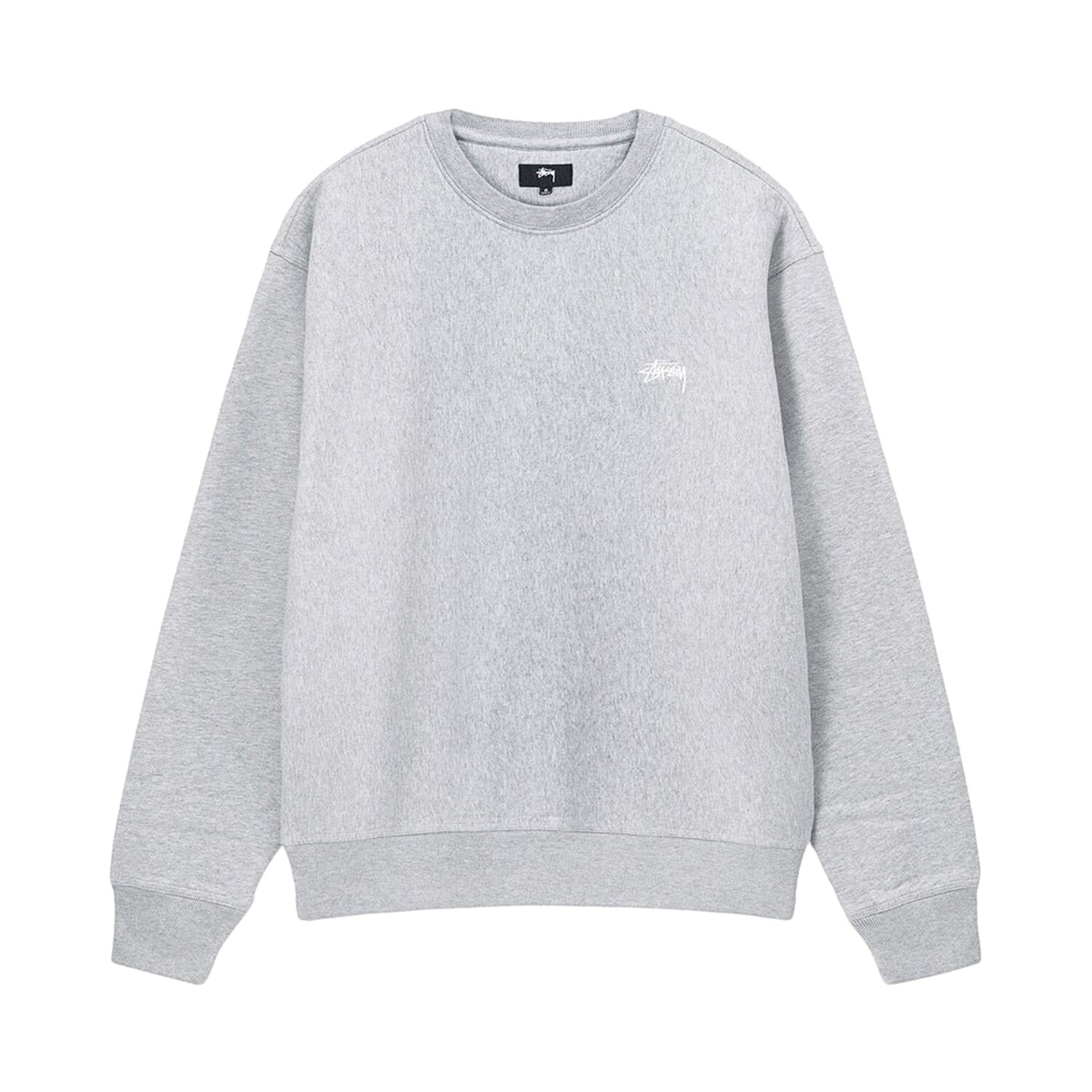 

Толстовка с круглым вырезом и логотипом Stussy Stock, Grey Heather